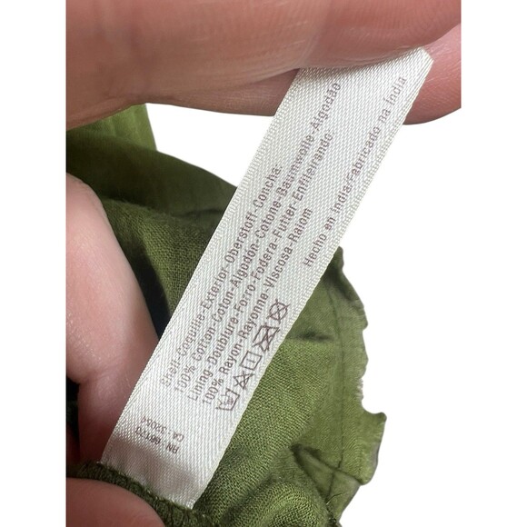 Free People Boho Gauze Green‎ Mini Dress Beach Coverup Embroidered Pleated Sz XS - Picture 7 of 10